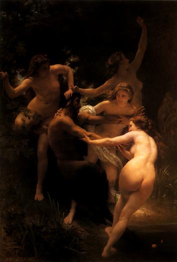 Nymphs & Satyr (1973) William Bouguereau